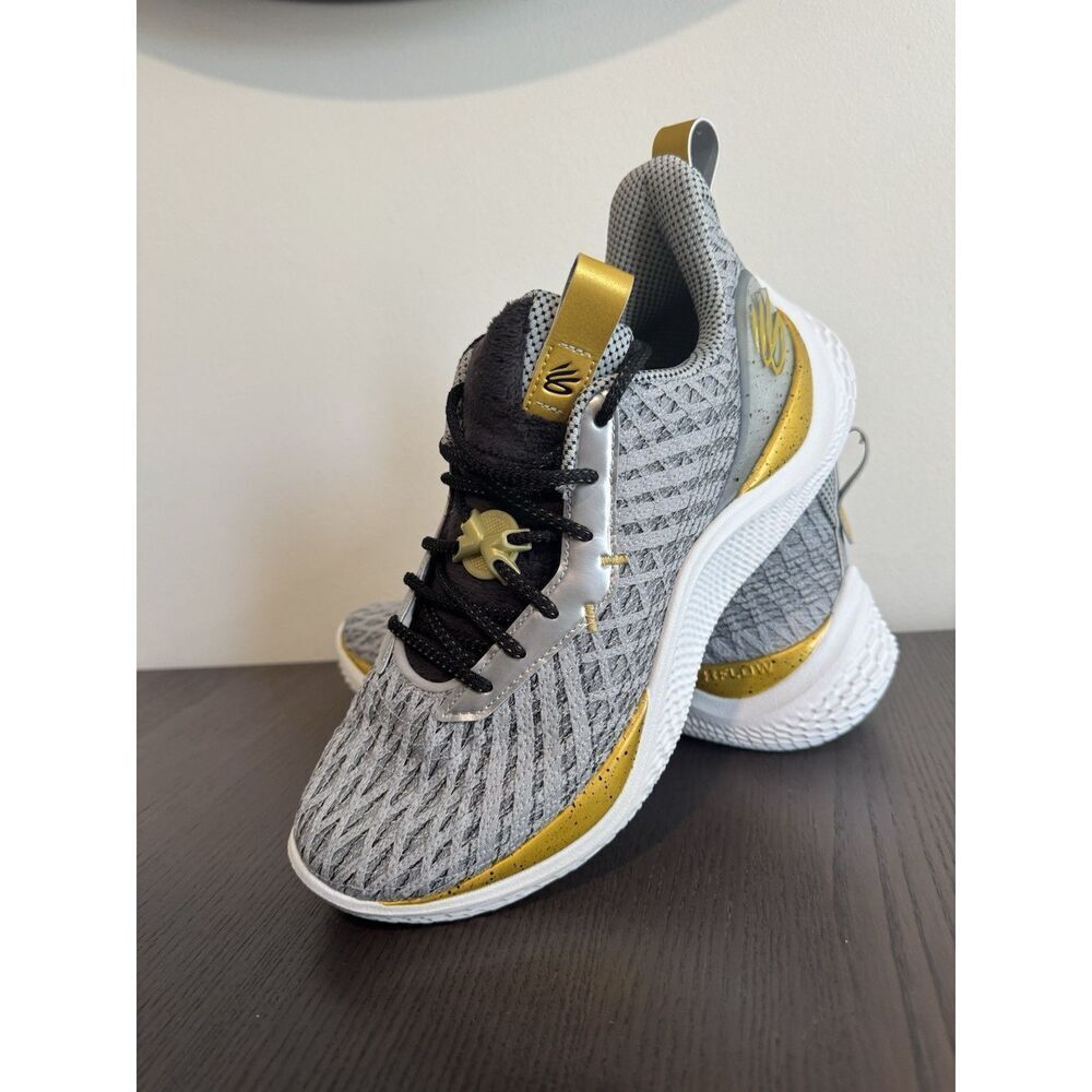Under Armour Curry X Father Wolf Flow Mens 11.5 Gold Basketball Shoes sneakers - Picture 11 of 12